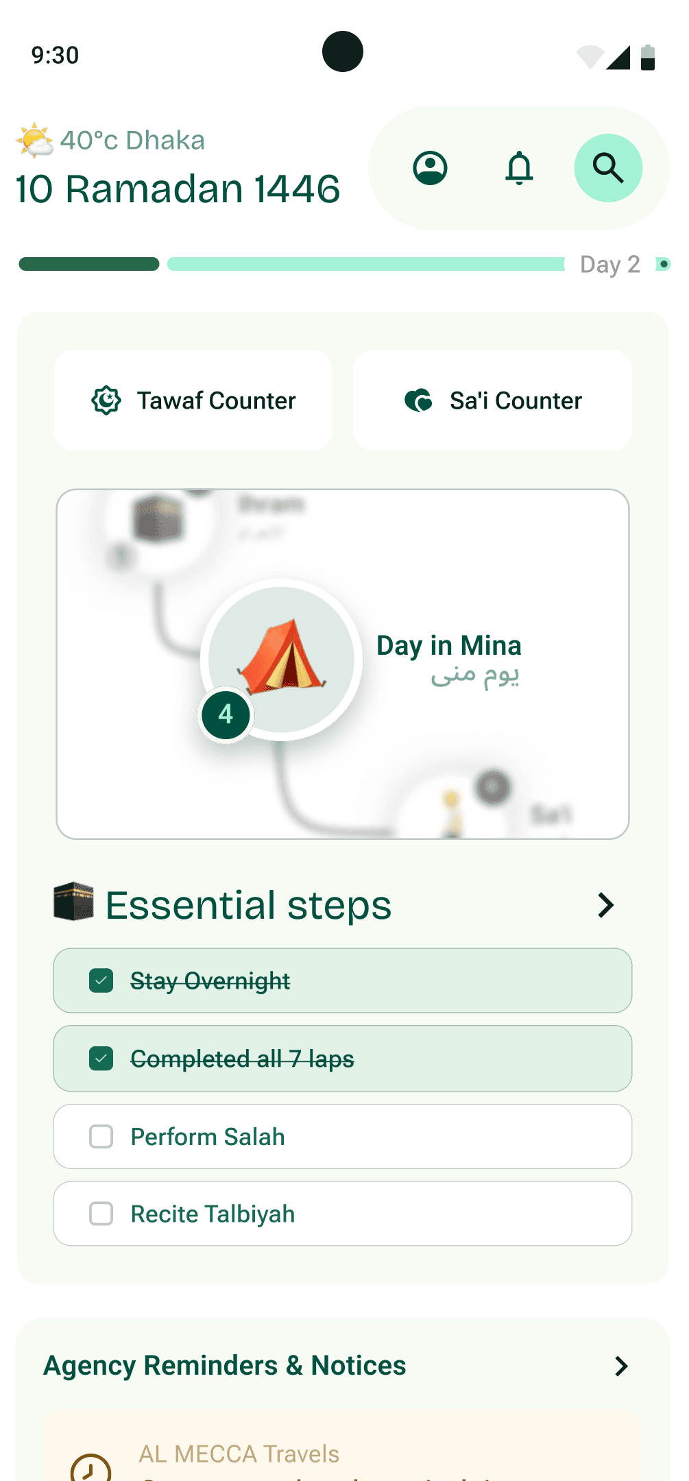 Ritual roadmap and essential steps
